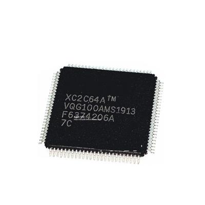 China New 100% original in new running original XC2C64A-7VQG100C XC2C64A-7VQ100C TQFP100 embedded chip for sale