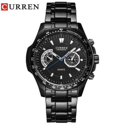 China 8020 Curren Quartz Black Business Military Men's Watches 3ATM Dropship Waterproof Relogio for sale