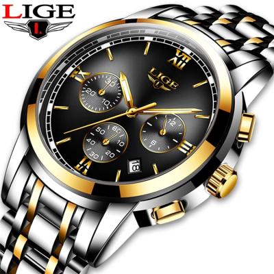 China New Rose Gold Women Watch Business Quartz Chronograph 2021 LIGE 9817 Ladies Watch Ladies Wristwatch Men Synchronize Relogio Feminin for sale