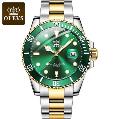 China Brand 5885 Automatic Strap Quartz Stainless Steel Men's Wrist Watch OLEVS Business Fashion Date Waterproof Analog Watch For Men for sale