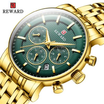 China Automatic Date REWARD RD81006L Chronograph Woman Watches Luxury Dress Ladies Watch Calendar Quartz Wristwatches Rose Gold Watch Woman 2019 for sale