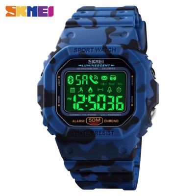 China Alarm SKMEI Smartwatch Mens Electronic Watches Mens Pedometer Calorie Tracker 1629 For Huawei iPhone for sale