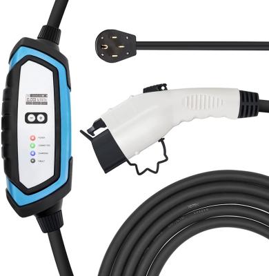 China Elecvlife EV Outdoor Fast Charger 10/16A DDSV-8 Electric Car Level 2 Electric Car Home Cable NEMA6-20 Charging Station for sale