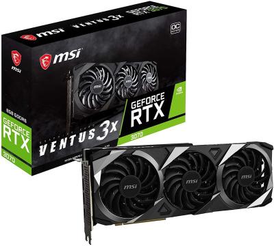 China GeForce RTX 3070 LHR 8GB GDRR6 256-Bit HDMI/DP Nvlink Desktop Triple Gaming Fan OC Torx Graphics Card for sale