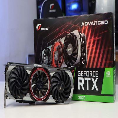 China Colorful Workstation GeForce RTX 3070 GAMING 8G LHR Gaming Graphics Card for sale