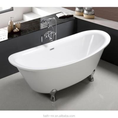 China Modern Freestanding Bathtub With Four Legs, Italian Style Bathtub Small Clawfoot Free Standing Bathtubs With Feet for sale