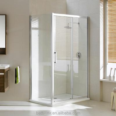 China 2 Sided Bathroom Square Prefab Glass Shower Enclosures Modern Aluminum Profiles For Shower Enclosures à venda