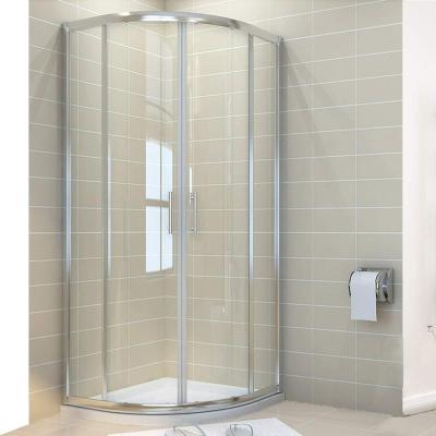 China 900 x 900 mm Modern Quadrant Shower Enclosure 6mm Glass Compartment Sliding Shower Door With Tray for sale