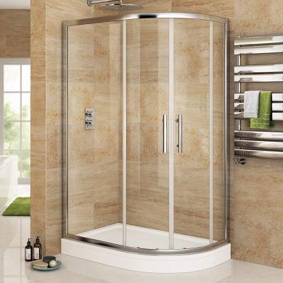 China 1200 x 900 mm Luxury Straight Quadrant Modern Easy Clean Shower Enclosure + Base Tray Set for sale