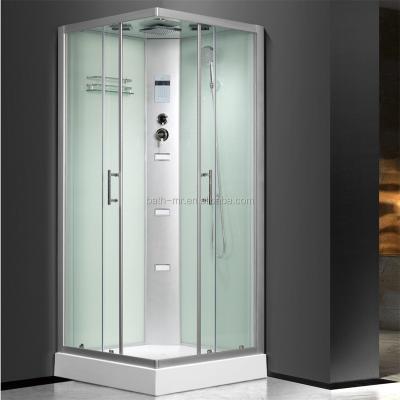 China Modern 4 sided tempered glass enclosed shower cabin for sale