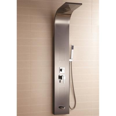 China Modern Stainless Steel Shower Panel Tower System Rainfall Waterfall Shower Head Rain Massage System Shower Panel for sale