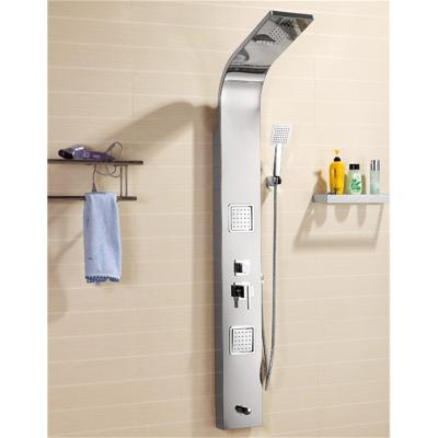 中国 Modern Multifunctional Shower Panel Rainfall Rainfall Stainless Steel Faucet Cheap Rainfall Massage System Bathroom Shower Head Panel 販売のため