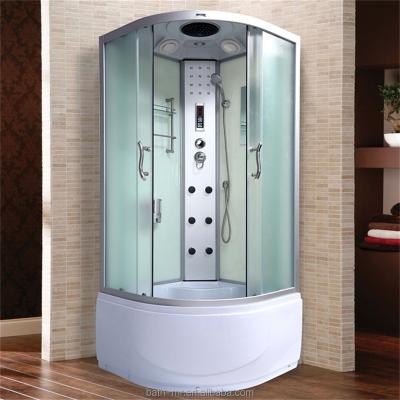 China Factory Direct Sale Modern Cheap Frameless Deep Tray Hydraulic Massage Boiling Water Bath Shower Cabin 90x90 for sale