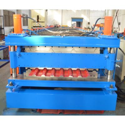 China Building Material Shops PPGI Peru TR4 GI Metal Sheet And Corrugated Double Layer Roof Panel Roll Forming Machine for sale