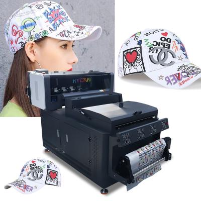 China Garment Shops Digital DTF Printer Heat Transfer PET Film T-shirt DTF Printer I3200 Head Canvas Logo Printing Machine for sale