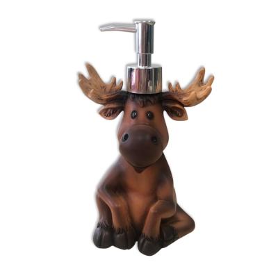 China Other Hot New Products Resin Deer Bath Bottle Resin Decorative Crafts For Bathroom for sale