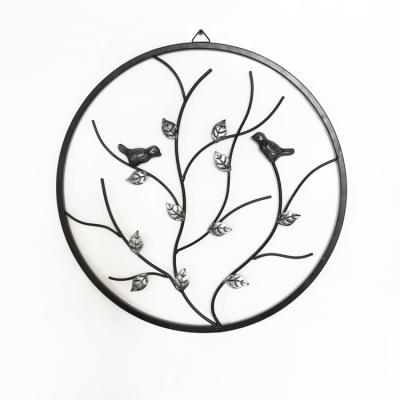 China Rustic Cheap Price Metal Tree / Bird Wall Decor Home Decorations For Living Room Art for sale