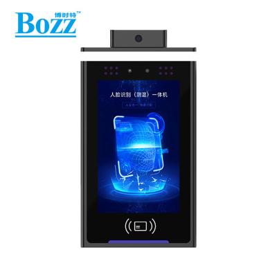 China Waterproof / Waterproof Bozz 8 Inch Facial Recognition Device With Body Temperature To Detect for sale