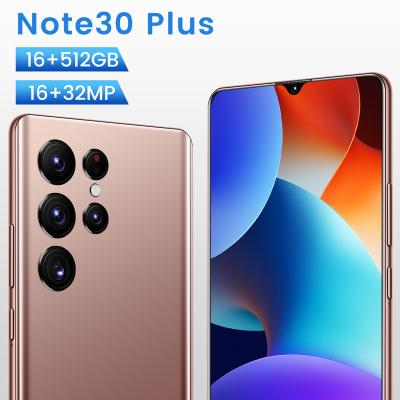 China Dual SIM Card New 5G 32MP Camera Note30 Plus 16GB+512GB Phone 7.2in Face Unlock Android Phone for sale