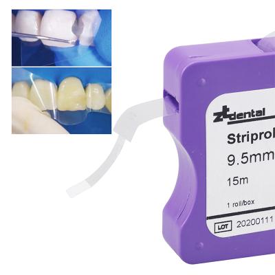 China Metal Good Elasticity Teeth Dental Striproll Resin Stainless Steel Matrix Transparent Bands for sale