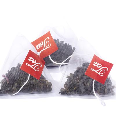 China STF05 Biodegradable Pyramid Loose Bubble Tea Bags With String And Label Grape Oolong Tea Bag, Flavor Tea for sale