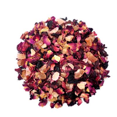 China SLF05 Loose Leaf Tea Loose Leaf Tea Flowers Dried Fruit Tea Fresh Blend Cherry Rose Sweet Flavor Tea for sale