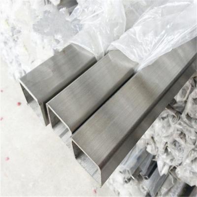 China 201/202/302/304/304L/310/314/314L/316/316L/430/409/321 Brushed Stainless Steel Tubes Stainless Steel Pipe Square Rectangular Oval Stainless Steel Pipe for sale