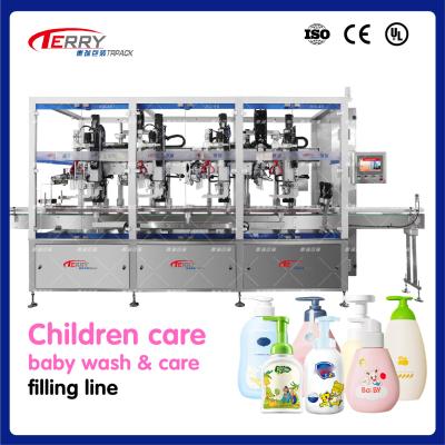 China Servo Quantitative Filling Gel Shampoo Pack Machine 300-3000mL for sale