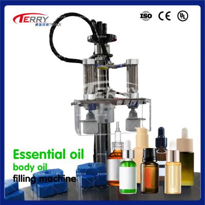 China and Versatile Essential Oil Filling Machine GX-2-2S Water-Milk Turntable Integrated Machine for Dairy Industry for sale