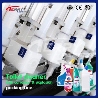 China 100ml-1200ml Chemical Packaging Line Servo Filling Machine for sale