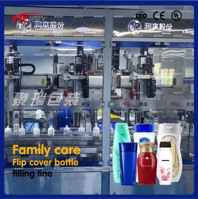 China 100-1000ml Automatic Shampoo Filling Machine 75-80 Bottles/Min for sale