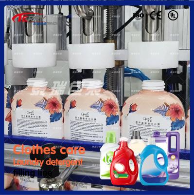 China 8 Heads Detergent Filling Machine 2000ml-5000ml Detergent Liquid Packing Machine for sale