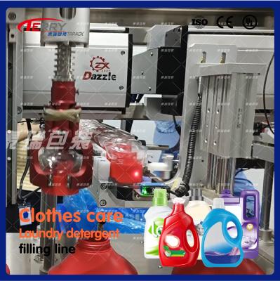 China Dish Wash Liquid Detergent Filling Machine 3000 Bottles / Hour for sale