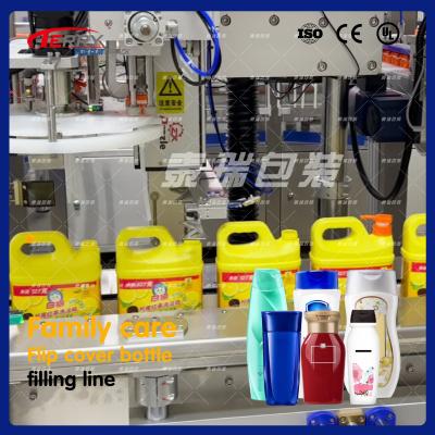 China Automatic Operation Bottle Liquid Filling Machine For Floor Mop And Dishwashing Detergent for sale