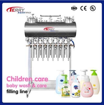 China 6 Heads Detergent Packing Dishwashing Liquid Filling Machine 60BPM for sale