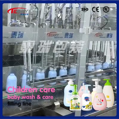 China PLC Control Thick Liquid Dishwashing Liquid Filling Machine 300-1000ml for sale