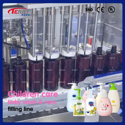 China Liquid Soap Bottle Dishwashing Liquid Filling Machine For Baby Shampoo Shower Gel for sale