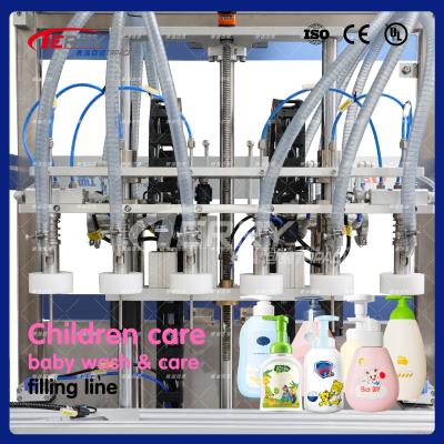 China 8 Heads Automatic Liquid Servo Filling And Sealing Machine 300ml-3000ml for sale