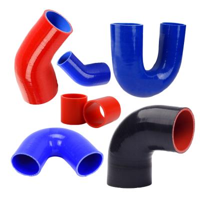 China Flexible Automotive Cooling System Air Filter High Performance Elbow Silicone Rubber Hose Reducer Intercooler Coupler Hose for sale