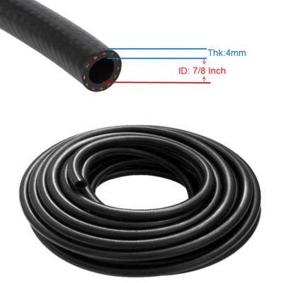 China Oil Transport 7/8 Inch 22mm Flexible NBR Braided Rubber Gasoline Suction Tube Gasoline And Diesel Oil Hose for sale