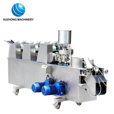 China Automatic snack bar stainless steel fry dumpling gyoza machine/automatic commercial fry samosa making machine for sale