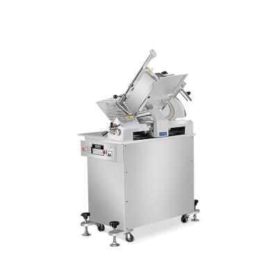 China Electric Deluxe Snack Bar Meat Slicer Commercial Frozen Meat Rolls In Buns Slicer Machine With CE Approval for sale