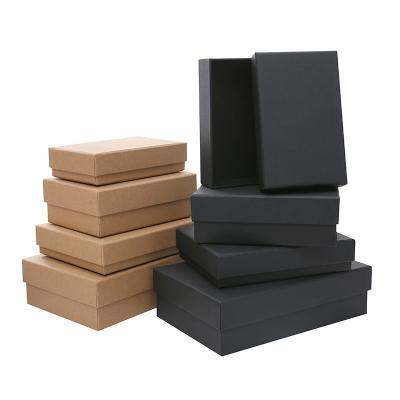 China Recycled Materials Factory Original Black Shoes Custom Garment Boxes With Straps Clothes Packaging Box for sale