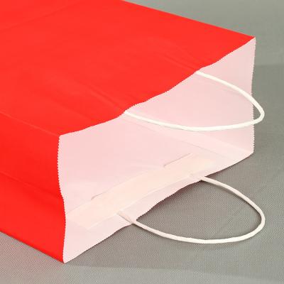 China Recycled Materials Customized Cosmetic Paper Clothing Grocery Flat Pack Handmade Shopping Bags for sale