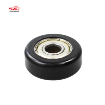 China Traditional flat wheel bearing roller sliding door nylon roller bearing wheel hole 8mm for sale