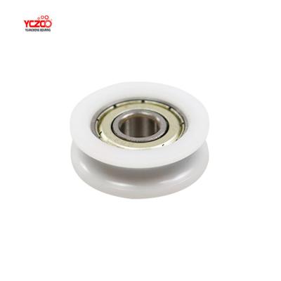 China Traditional Aluminum Profile Sliding Door Hardware Bearing Pulley With Screw for sale