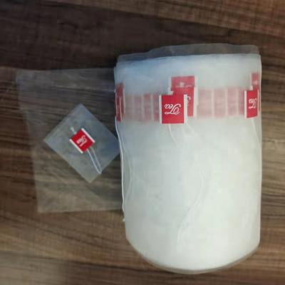 China Food Packet Manufacturer Direct Selling Heat Seal Mesh Tea Filter Empty Nylon Roll With String And Label Monofilament Filter Bag for sale