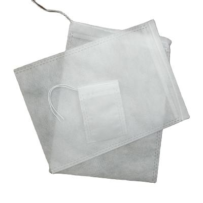 China Disposable Food Packet With Drawstring Tea Packing Non Woven Filter Bags for sale