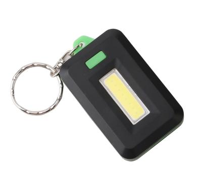 China 3*AAA Emergency Dry Battery Plastic COB Head Chain Flashlight Light For Mini Emergency Camping Lights for sale