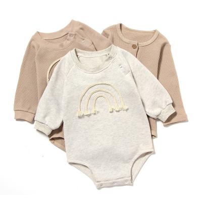 China Substantial Eco-friendly Washable Breathable Spring Toddler Baby Clothes Rompers Cotton Long Sleeve Kids Girls Jumpsuit Infant Bodysuits Outfits Clothing for sale